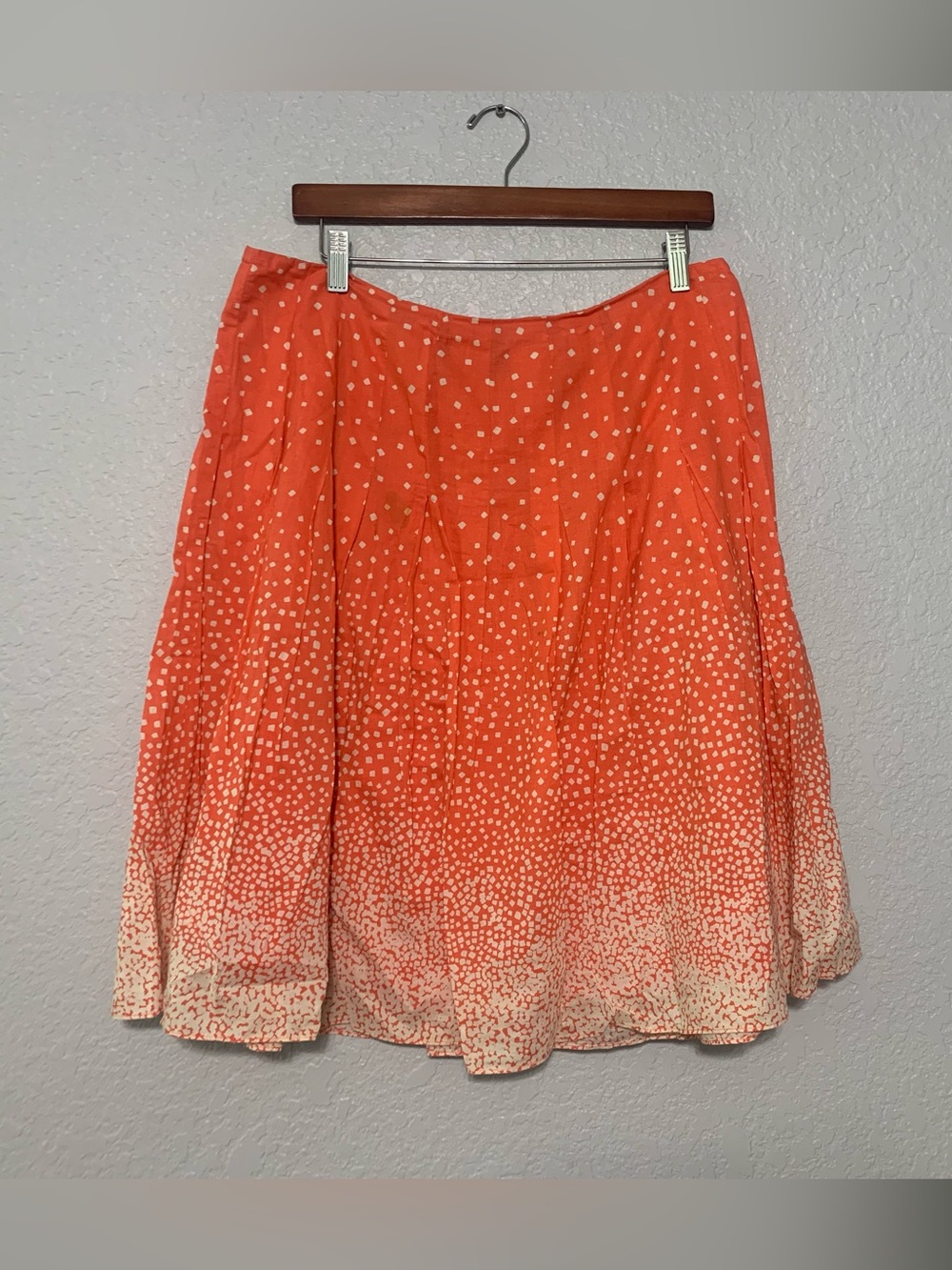 Jones Wear Orange Ombre Dot Circle Skirt